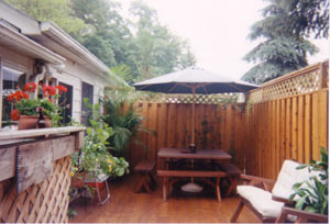 Terraced Yard & Private Deck
